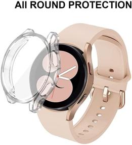 img 2 attached to 📱 2 пак Samsung Galaxy Watch 4 40 мм защитный чехол для экрана - премиум защита HD Soft TPU для полной защиты Samsung Galaxy Watch 4 40 мм