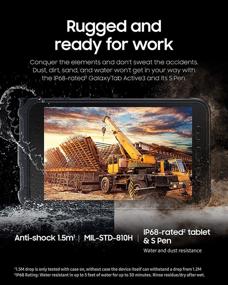 img 3 attached to Samsung Galaxy Tab Active3 Enterprise Edition: 8” Rugged Multi Purpose Tablet with 128GB, WIFI, LTE (UNLOCKED) & Biometric Security (SM-T577UZKGN14), Black