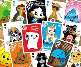 img 3 attached to Rumipoo: The Ultimate Family Card Game with Unicorns, Kawaii Animals & Poop - Fun Rummy Card Games for Kids & Families