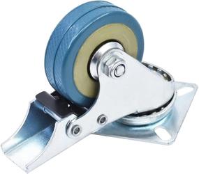 img 1 attached to Swivel Total Brake Polyurethane Caster