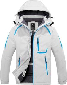 img 4 attached to 🧥 Wantdo Men's Waterproof Ski Jacket - Mountain Winter Warm Snow Coat, Windproof Rain Jacket