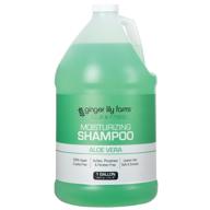 🌿 ginger lily farms club & fitness moisturizing shampoo - all hair types, 100% vegan & cruelty-free, aloe vera scent, 1 gallon (128 fl oz) refill logo