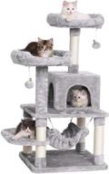 🐱 bewishome mmj53: ultimate multi-level cat tower with scratching post, plush perch, and jumping platform – a perfect indoor cat condo and activity center for your feline friend logo