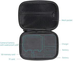 img 2 attached to 📸 SUREWO Small Surface-Waterproof Carrying Case for GoPro Hero 9/8/7/(2018)/6/5 Black, Session 5/4, Hero 3+, AKASO, Campark, YI Action Cameras, and More