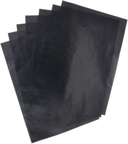 img 3 attached to 🖤 Black Graphite Transfer Tracing Carbon Paper - 50 Sheets (9 x 13 Inch) for Wood, Fabric, Metal, Canvas & Paper Drawings and Photos