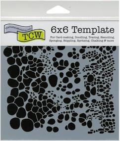 img 1 attached to 🎨 CRAFTERS WORKSHOP TCW6X6-357 Template, 6 by 6-Inch, Cell Theory: Perfect Tool for Crafting & Mixed Media Projects