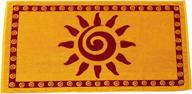 🏖️ arus jacquard woven turkish terry cotton beach towel - sun gold - 28x55: luxury and style for the beach logo