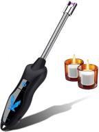 🔥 rechargeable windproof electric arc candle lighter - usb, long-lasting, ideal for camping, bbq, home use, cookers, fireplace igniter logo