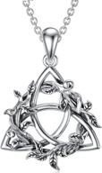 🍀 celtic knot necklace - 925 sterling silver oxidized jewelry for good luck logo