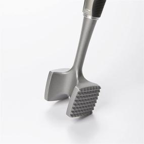 img 2 attached to 🥩 Silver OXO SteeL Dishwasher Safe Meat Tenderizer - Enhance Your Cooking Experience!