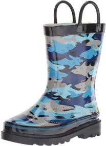 img 4 attached to 👞 Stay Dry in Style: Western Chief Waterproof Printed Monster Boys' Shoes and Boots