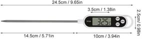 img 3 attached to 🔥 Enhanced Wireless Digital Meat Thermometer: LCD Backlight + Clock Timer | BBQ Grilling, Smoking, Oven Cooking