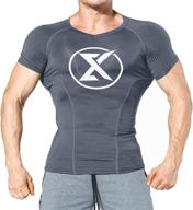 men's muscle gym workout compression shirts: boost performance with brokig athletic cool dry baselayers логотип