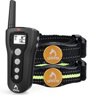 💪 powerful patpet dog training collar with remote - shock collar for large dogs 15-100lbs, 3 training modes - train 2 dogs simultaneously! logo