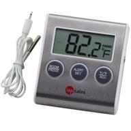 enhanced readability: refrigerator freezer thermometer alarm with adjustable high and low temperature settings logo