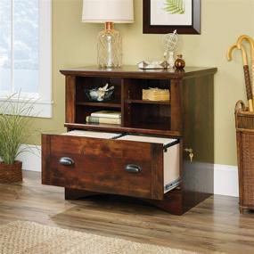 img 2 attached to 📁 Sauder Harbor View Lateral File Cabinet in Curado Cherry Finish