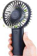 🌬️ tutuko portable handheld fan: usb rechargeable, long working time, 3 speed levels - ideal for indoor and outdoor use - perfect summer gift! logo