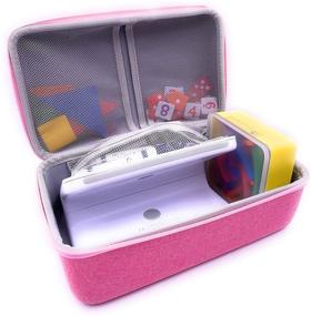 img 4 attached to 📱 Xcivi Hard Carrying Case for Osmo Fire Tablet Little Starter/Genius Starter Kit + Fire Tablet Base, Storage Organizer for OSMO Fire Base/Numbers/Words/Tangram (Pink)