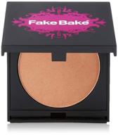 🌞 fake bake bronzer: крем-основанная компактная пудра для долговременной пигментации, 8 г. логотип