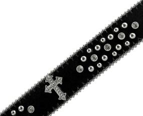 img 1 attached to 💎 Stylish Western Crystal Rhinestone Cowgirl Studded Women's Belt Accessories: Elevate Your Outfit!