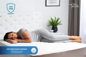 img 1 attached to 🛏️ Queen- Premium Bamboo Mattress Protector | Ultra Soft Waterproof Mattress Cover | Breathable & Hypoallergenic | Bed Protection & Comfort | Vinyl-Free | Queen Size 60"x80