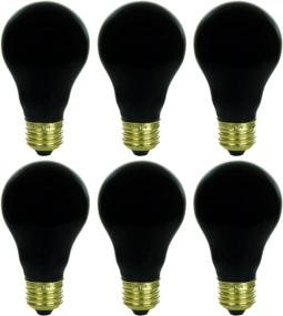 img 1 attached to 🔦 Vibrant 6-Pack Sunlite 75A/BL Blacklight Bulbs - 75-Watt, Medium Base, A19 Incandescent, Eye-Catching Colored Glow