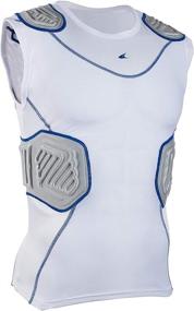 img 4 attached to 👕 Optimized CHAMPRO Bull Rush Youth Football Compression Shirt featuring Integrated Cushion System for Enhanced Performance