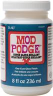 🔆 high gloss mod podge, super thick finish (8-ounce), cs11297, 8 fl oz logo