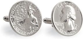 img 3 attached to 🔍 SEO-Optimized American Coin Treasures Cuff Links featuring Washington Quarter