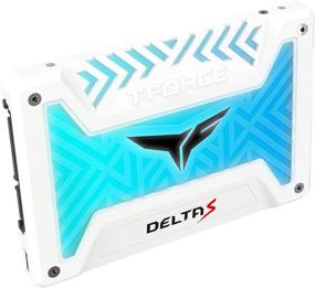 img 2 attached to 💡 TeamGroup T-Force Delta S RGB SSD 1TB: Высокоскоростной внутренний твердотельный накопитель SATA III 3D NAND 2.5" c RGB-разъемом - белый, скорость чтения/записи до 560/510 МБ/с, для ПК (Модель T253TR001T3C412)