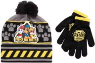 warm and fun nickelodeon patrol winter mitten glove for boys' accessories - stay cozy in style! logo