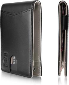 img 3 attached to 🧔 Genuine Blocking Slim Wallets for Men: Streamlined Style with Enhanced Security