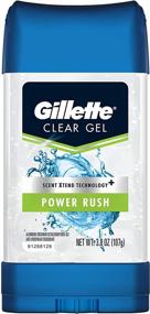 img 1 attached to 💪 Gillette Power Rush Clear Gel Антиперспирант-дезодорант - набор из 2 штук по 3,8 унций