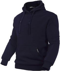 img 4 attached to Худи Eylhot Heavyweight SweatShirts для занятий спортом в спортзале, (мужская серая одежда для активного образа жизни)