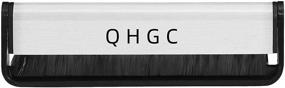 img 1 attached to 🎵 QHGC Vinyl Record Cleaner: 2-in-1 Carbon Fiber & Soft Velvet Brush for LPs, Stylus Cleaning Included