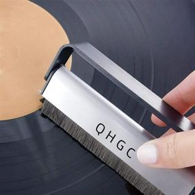 img 3 attached to 🎵 QHGC Vinyl Record Cleaner: 2-in-1 Carbon Fiber & Soft Velvet Brush for LPs, Stylus Cleaning Included