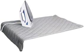 img 1 attached to Dependable Industries Inc. Quilted Magnetic Ironing Mat: Portable Ironing Pad & Alternative Cover - Iron Anywhere with Ease!