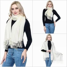 img 1 attached to Кашемировый шарф Vimate Winter Shawls