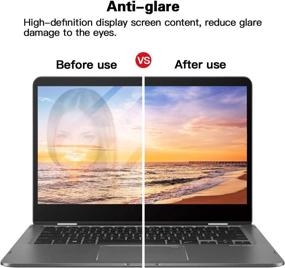 img 1 attached to 🔒 Ultimate Protection for All 13.3" Laptops: 2 Pack Anti Glare Anti Scratch Screen Protector – 16:9 Display