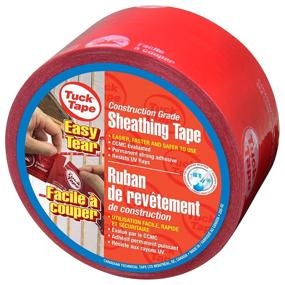 img 4 attached to Tuck Tape Construction Sheathing Tape 2.4 in x 216 ft (Red): Easy Tear Epoxy Resin Tape
