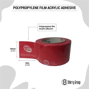 img 3 attached to Tuck Tape Construction Sheathing Tape 2.4 in x 216 ft (Red): Easy Tear Epoxy Resin Tape