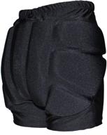 🩲 crs cross padded figure skating shorts: superior crash butt protection for hips, tailbone, and butt logo