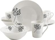 🍽️ gibson home netherwood 12-piece dinnerware set logo