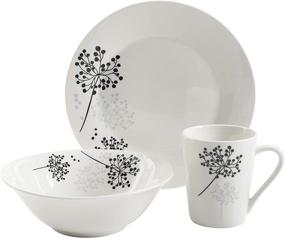 img 3 attached to 🍽️ Gibson Home Netherwood 12-Piece Dinnerware Set