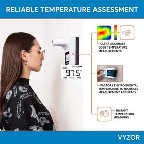 img 3 attached to 🌡️ Revolutionary Wall Mounted Infrared Forehead Thermometer - Contactless Digital Thermometer for Adults - Convenient Wall Thermometer for Quick Temperature Readings