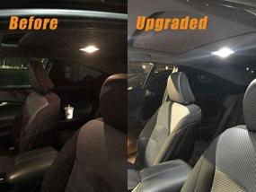 img 3 attached to 🔆 BRISHINE Комплект белых интерьерных LED-ламп для Honda Ridgeline 2006-2015: Сверхяркие 6000K LED + Фонарь номерного знака и инструмент для установки