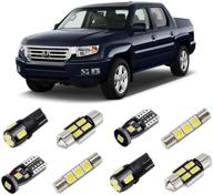 🔆 brishine комплект белых интерьерных led-ламп для honda ridgeline 2006-2015: сверхяркие 6000k led + фонарь номерного знака и инструмент для установки логотип