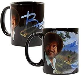 img 1 attached to Bob Ross Color Changing Ceramic Coffee Mug: XL Size, 12 Ounces