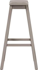 img 2 attached to Hillsdale Moreno Backless Stool: Stylish Barstool in Distressed Gray for Your Modern Décor