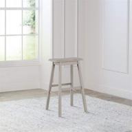 hillsdale moreno backless stool: stylish barstool in distressed gray for your modern décor логотип